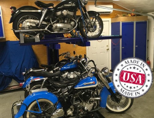 $9795 – Magnum Executive Series Dual Motorcycle Parking Lift.