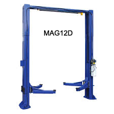 $8495 – Magnum 12000 lb. Heavy-Duty Two Post Lift with Direct Drive Cylinders